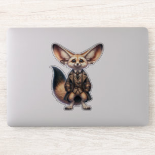 Autocollant transparent Steampunk Fennec Fox