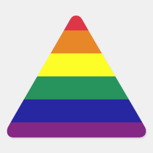 Autocollant Triangle Arc-en-Ciel