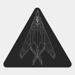 Autocollant triangle F-117