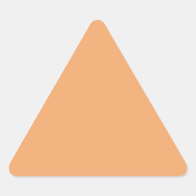 Autocollant triangle orange pastel (Devant)