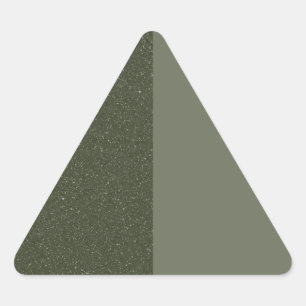 Autocollant triangulaire vert bicolore personnalis