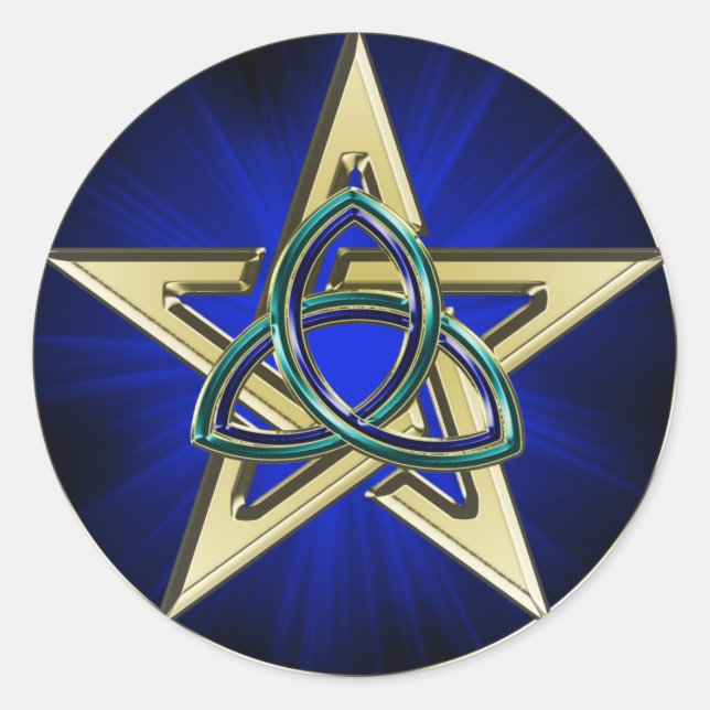 Autocollant Triquetra Pentagram (Devant)