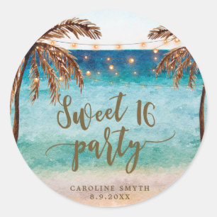 autocollant tropical de faveurs du bonbon 16 à