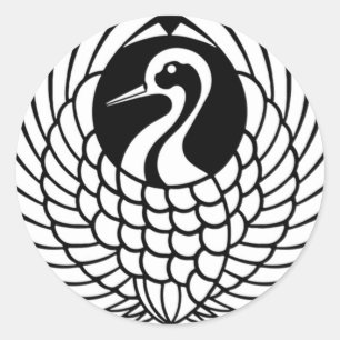 Autocollant Tsuru Crane