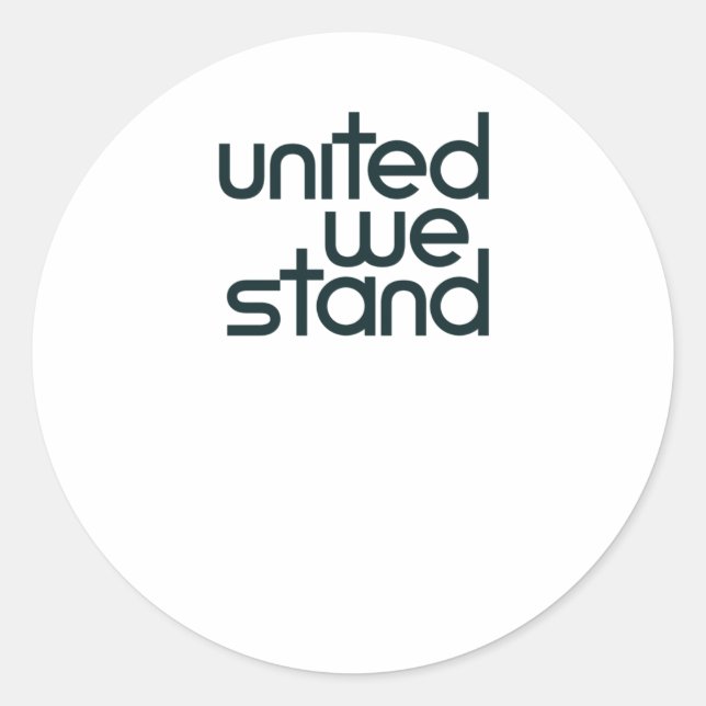 Autocollant United We Stand (Devant)
