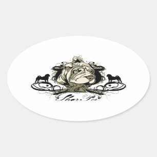 Autocollant urbain de Shar Pei de Flourish