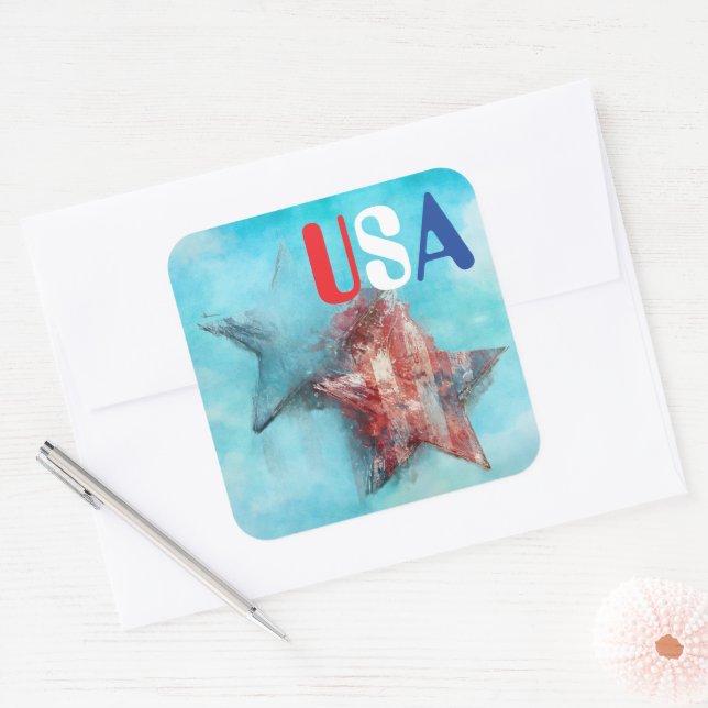Autocollant USA (Enveloppe)