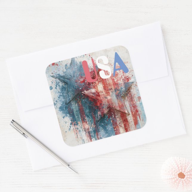 Autocollant USA (Enveloppe)