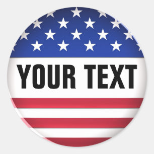 Autocollant USA customisé