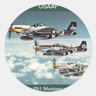 Autocollant USAAF P-51 Mustang
