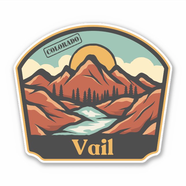 Autocollant Vail, Colorado (Devant)