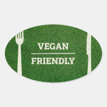 Autocollant vegan ami du style football et rugby
