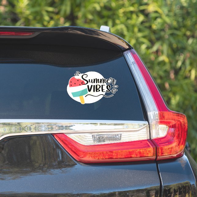 Autocollant Vibes d'été (Côté voiture)