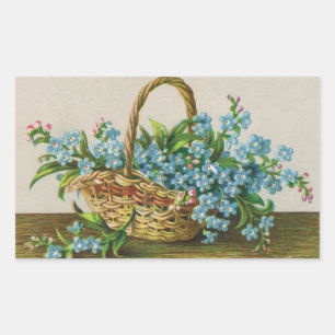 Autocollant victorien Forget-Me-Not Blossoms
