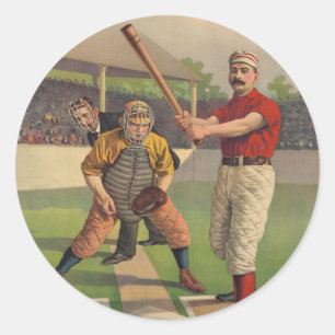 Autocollant vintage de baseball