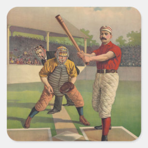 Autocollant vintage de baseball