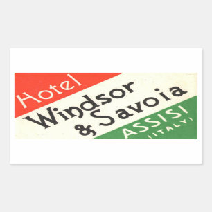 Autocollant vintage d'hôtel et de voyage