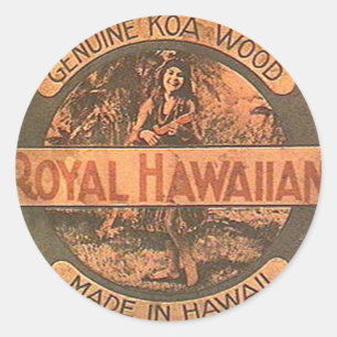 Autocollant vintage d'ukulélé