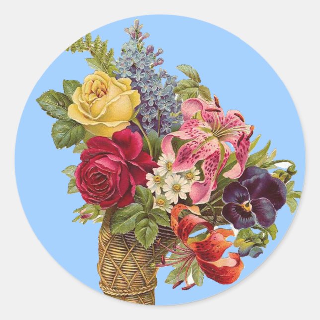 Autocollant vintage Flower (Devant)