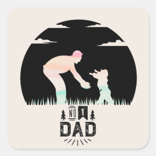 Autocollant Vintage Papa   blague de papa en charg