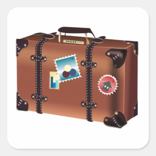 Autocollant vintage pour valise
