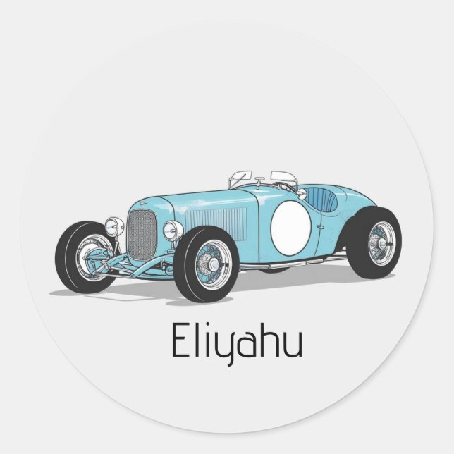 autocollant vintage voiture upsherin (Devant)