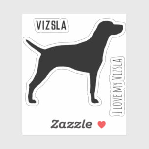 Autocollant Vinyl Silhouette Vizsla