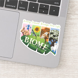 Autocollant vinyle Biome Saisons