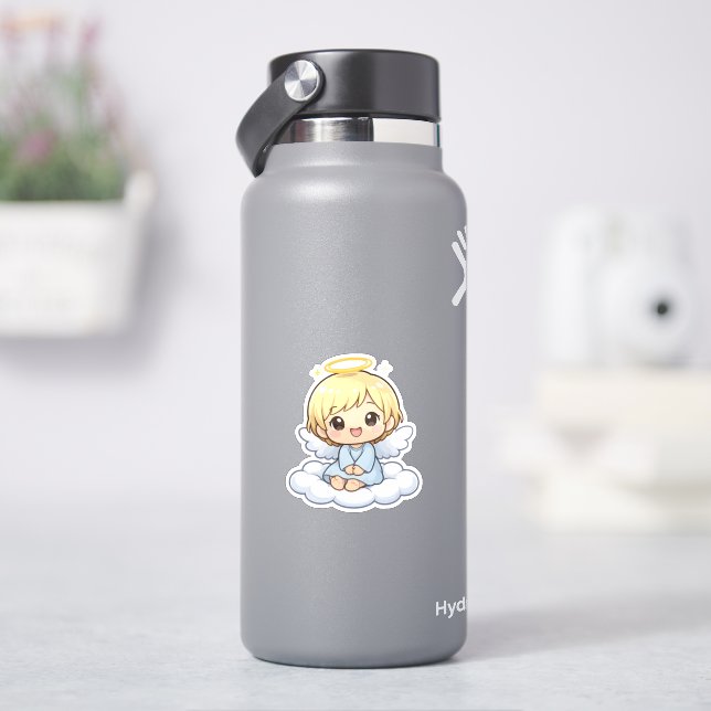 Autocollant vinyle Chibi d'ange mignon (HydroFlask)