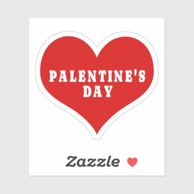 Autocollant vinyle coeur rouge d'amour de la SAINT (Feuille)