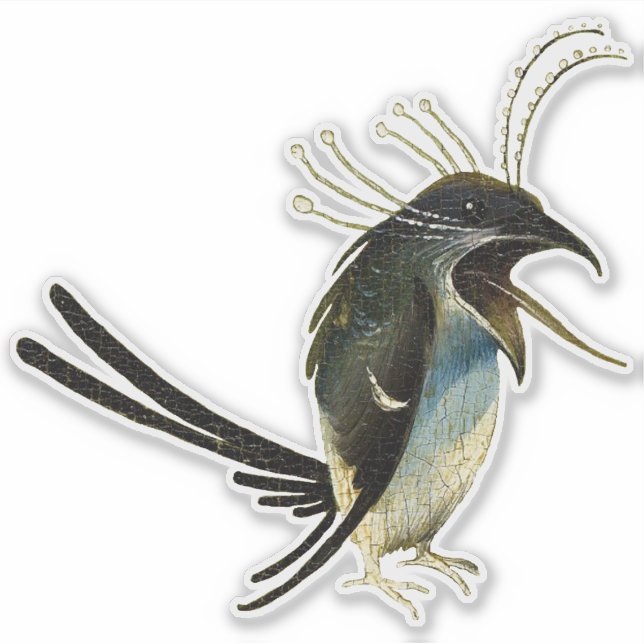 Autocollant vinyle de l'oiseau de Jérôme Bosch (Devant)