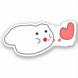 Autocollant vinyle de nuage Kawaii