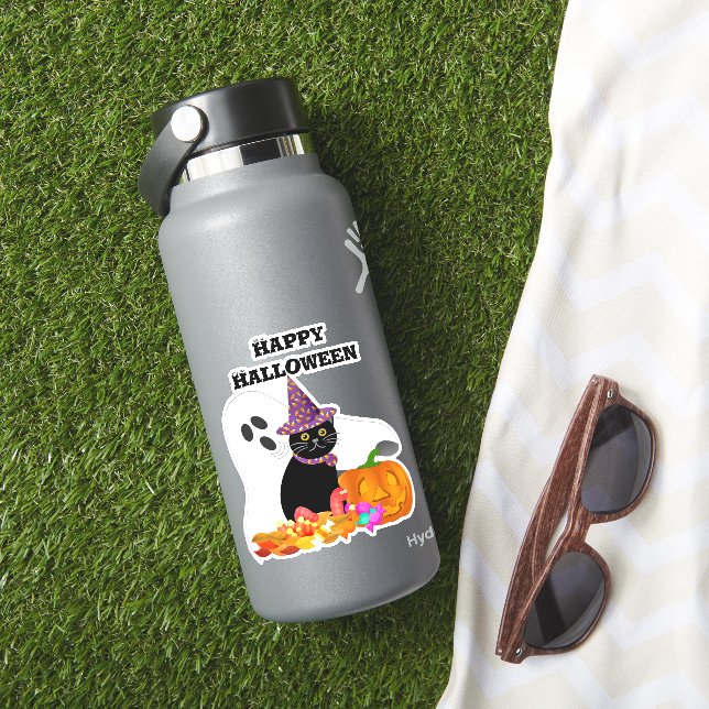 Autocollant vinyle découpé sur mesure Fantôme mign (HydroFlask Insitu)