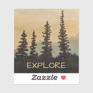 Autocollant vinyle Explorez la nature