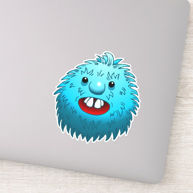 Autocollant vinyle Fluffy & Cute (Détail)