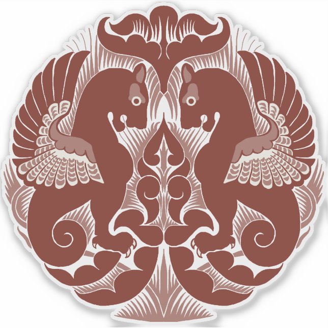 Autocollant vinyle Griffins rouges de William De M (Devant)