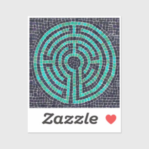 Autocollant vinyle LABYRINTH III 2x2