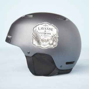 autocollant vinyle lavande et citron