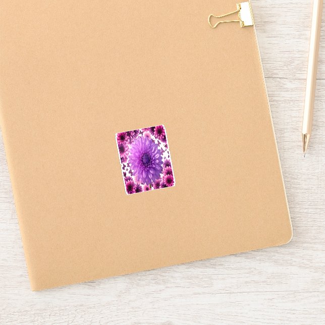 Autocollant vinyle Lavande Power – Violet apaisant (Carnet de notes)