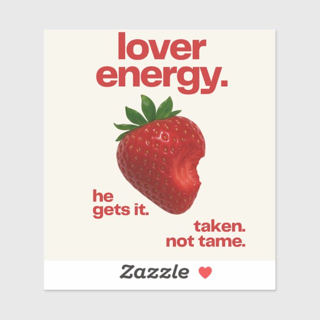 Autocollant vinyle Lover Energy | Autocollant Stra (Feuille)