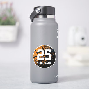 Autocollant vinyle numéro de maillot de basket vin
