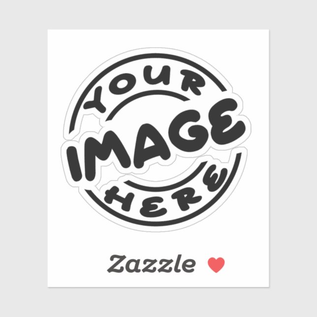 Autocollant vinyle personnalisé avec votre image - (Feuille)