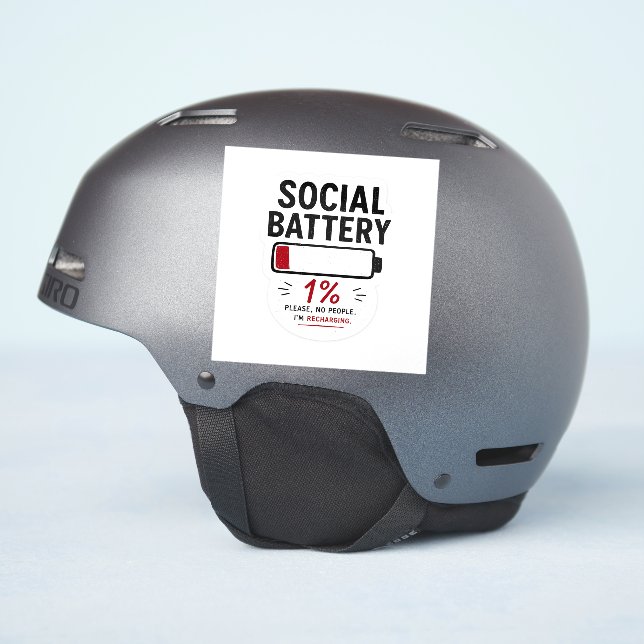 Autocollant vinyle personnalisé petit format Batte (Côté casque)