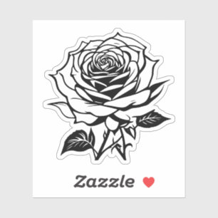 autocollant vinyle rose noir et blanc