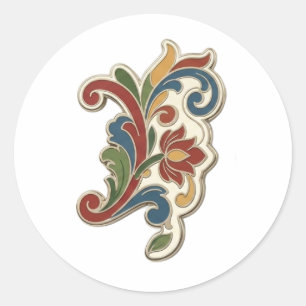 Autocollant vinyle Rosemaling !
