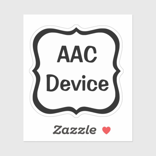 Autocollant vinyle sur mesure AAC Label (Feuille)