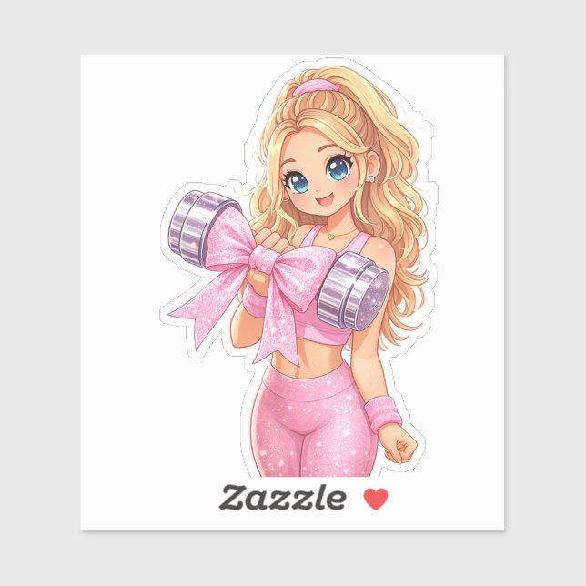 Autocollant vinyle sur mesure de l'ère de la fille (Feuille)