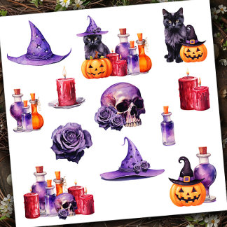 Autocollant vinyle sur mesure Halloween couleur Se
