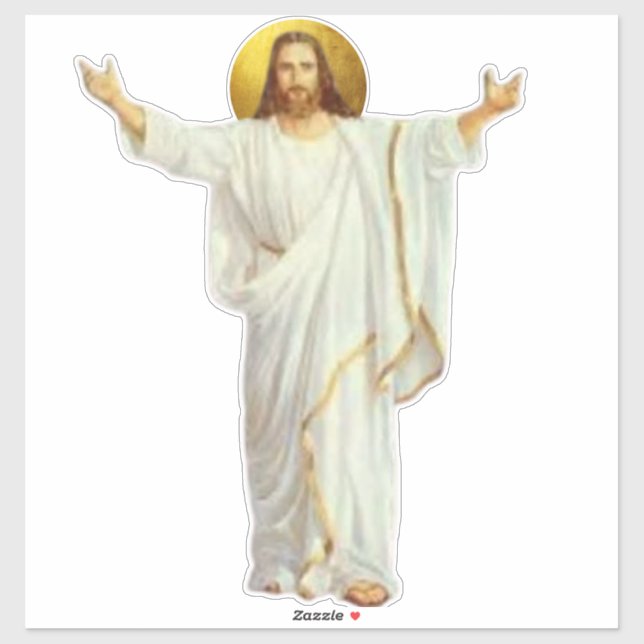 Autocollant vinyle sur mesure JESUS Religieux (Feuille)