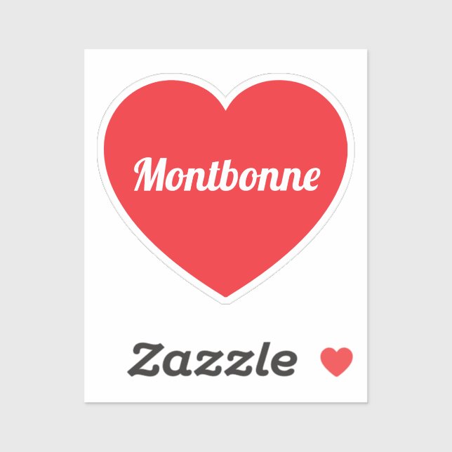 Autocollant vinyle sur mesure Montbonne (Feuille)